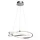 Pendul LED Mantra Infinity, 60W, argintiu-crom, dimabil