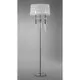 Lampadar cristal Mantra Tiffany, 3xE27 + 3xG9, alb-crom