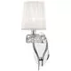 Aplica cristal Mantra Loewe, 1xE14, alb-crom