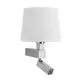 Aplica LED Mantra Bahia, 11W, nichel satinat