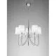 Lustra cristal Mantra Loewe, 5xE14, alb-crom