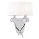 Aplica cristal Mantra Loewe, 2xE14, alb-crom