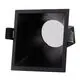 Spot fix incastrat Mantra Metacrilato, 1xGU10, negru, patrat, IP20