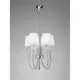 Lustra cristal Mantra Loewe, 5xE14, alb-crom