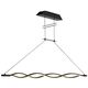 Pendul LED Mantra Sahara, 42W, maro antic, dimabil