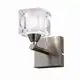 Aplica Mantra Cuadrax Cristal, 1xG9, nichel satinat-transparent