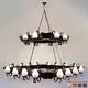 Candelabru Russtik Queen, 24xE14, antic
