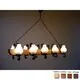Lustra Russtik Trapez, 10xE14, antic