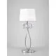 Veioza cristal Mantra Loewe, 1xE27, alb-crom