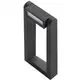 Stalp mic LED AZzardo Frame, 8W, 3000K, gri inchis, IP54