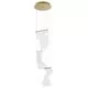 Pendul LED Nova Luce Siderno, 16W, auriu
