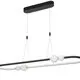 Pendul LED Nova Luce Celia, 44,2W, negru, dimabil