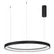 Pendul LED Nova Luce Pertino, 60W, 3000K, negru, dimabil