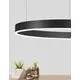 Pendul LED Nova Luce Motif, 50W, 3000K, D80 cm, negru, dimabil Triac