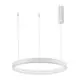 Pendul LED Nova Luce Motif, 40W, alb nisipiu, dimabil