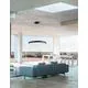 Pendul LED Nova Luce Albi, 52W, 3000K, negru, dimabil