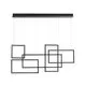 Pendul LED Nova Luce Cornice, 80W, negru, dimabil