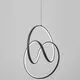 Pendul LED Nova Luce Rings, 43W, negru, dimabil