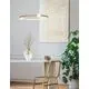 Pendul LED Nova Luce Celia, 41W, 3000K, 2266 lumeni, D640 mm, Hmax 1200 mm, auriu, dimabil Triac