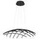 Pendul LED Nova Luce Narvi, 83W, negru, dimabil