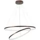 Pendul LED Nova Luce Ferrol, 85W, cafeniu, dimabil
