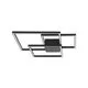 Plafoniera LED Nova Luce Bilbao, 42W, negru mat, dimabil