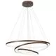 Pendul LED Nova Luce Ferrol, 111W, cafeniu, dimabil