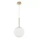 Pendul Nova Luce Cantona, 1xE27, alb, auriu, opal