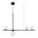 Lustra Nova Luce Impero, 4xG9, alb mat, negru