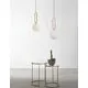 Pendul Nova Luce Grus, 1xE27, alb, auriu alama