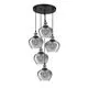 Pendul Nova Luce Cedro, 5xE27, bronz, fumuriu, negru