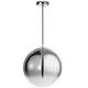 Pendul Nova Luce Lazione, 1xE27, crom, fumuriu