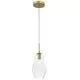 Pendul Nova Luce Prisma, 1xE27, auriu, transparent