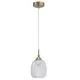 Pendul Nova Luce Vario, 1xE27, auriu satinat, transparent
