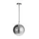 Pendul Nova Luce Lazione, 1xE27, crom, fumuriu