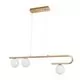 Pendul Nova Luce Cantona, 3xG9, alb, auriu, opal