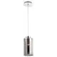 Pendul Nova Luce Blake, 1xE27, crom, fumuriu
