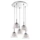 Pendul Nova Luce Boccale, 5xG9, crom, transparent