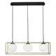 Pendul Nova Luce Juliet, 3xE14, alb, auriu, negru