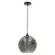 Pendul Nova Luce Jerardo, 1xE27, fumuriu, negru