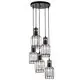 Pendul cristal Nova Luce Carter, 5xE27, negru