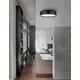 Plafoniera Nova Luce Perleto, 2xE27 max. 10W, D350 mm, alb, negru