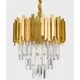 Candelabru cristal Nova Luce Grane, 4xE14, auriu