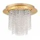 Lustra cristal Nova Luce Fontana, 5xG9, auriu