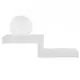 Aplica LED Nova Luce Room, 6W, alb opal