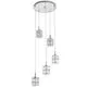 Pendul cristal Nova Luce Nice, 5xG9, crom