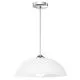 Pendul Nova Luce Vinca, 1xE27, alb, crom