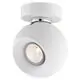 Spot mobil aplicat Nova Luce Tore, 1xGU10, alb mat, rotund, IP20