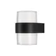 Aplica LED Nova Luce Darf, 2x5W, negru, IP65