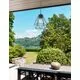 Pendul Nova Luce Isidora, 1xE27, negru, IP54